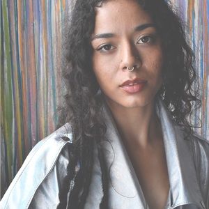 Metallic leather blazer 💗